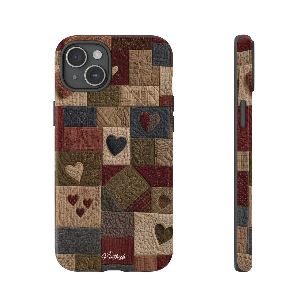 Patchwork Hearts Phone Case
