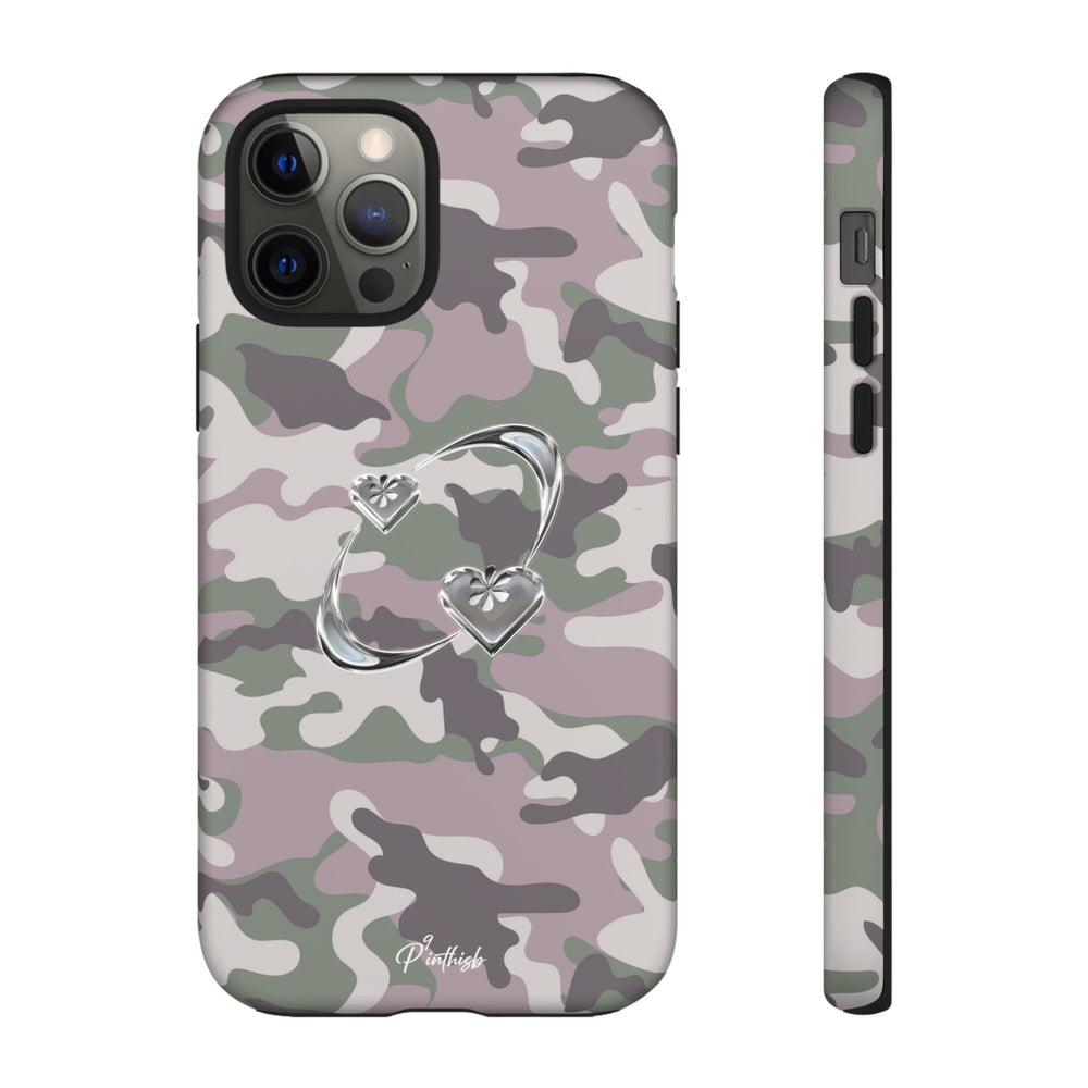 Camouflage Heart Tough Phone Case