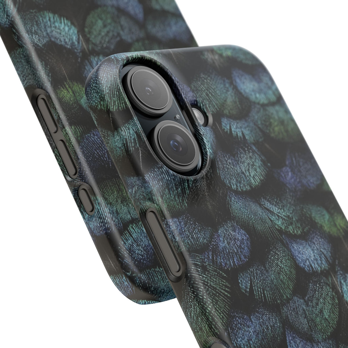 Iridescent Feather Snap Case