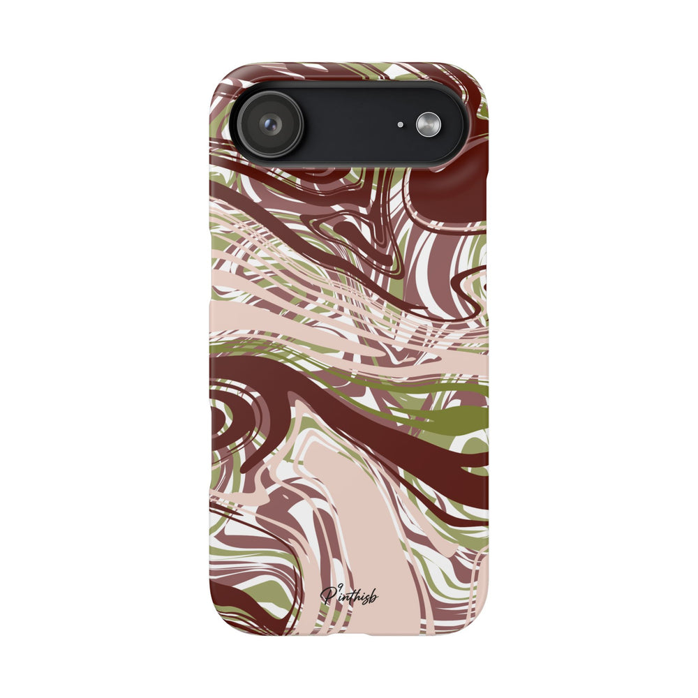 Abstract Marbled Snap Phone Case
