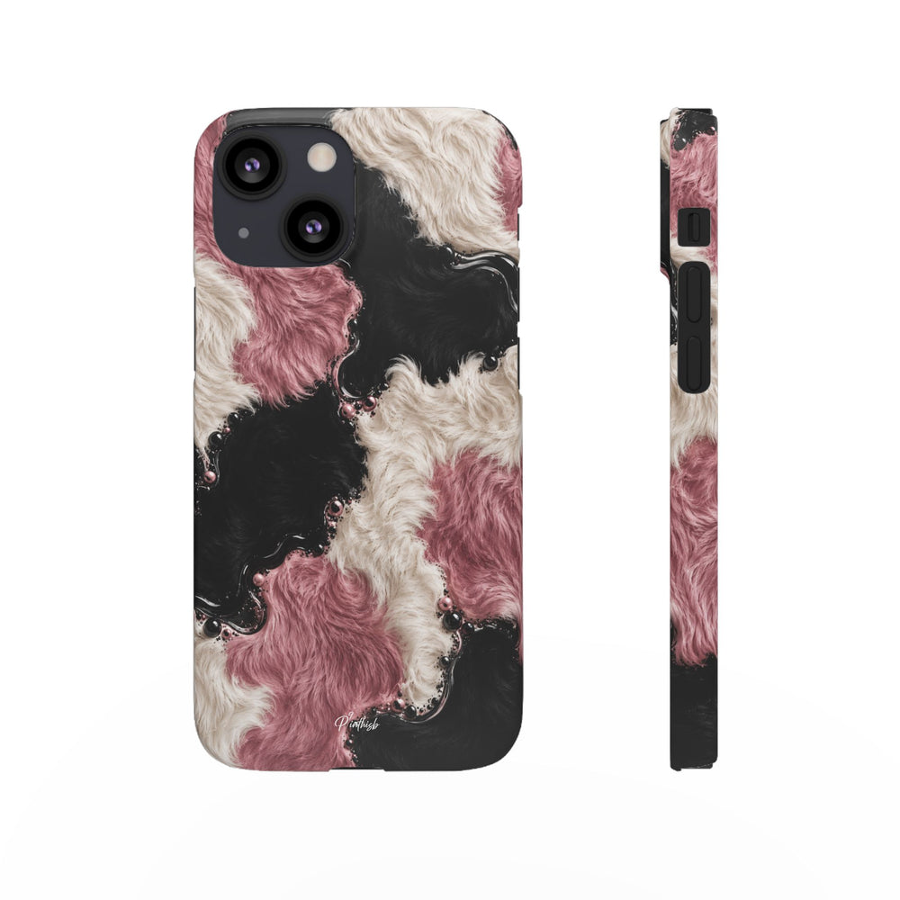 Cow Print Swirl Snap Case