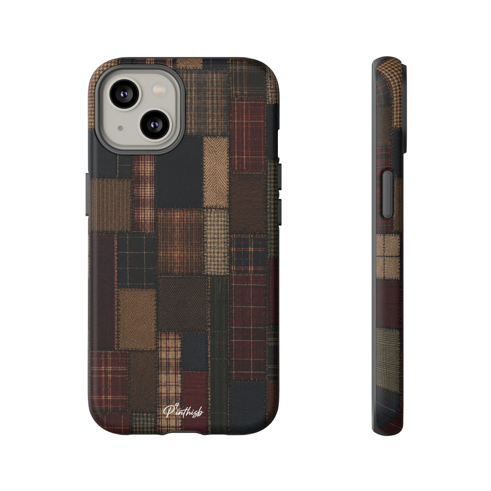 Plaid Patchwork Tough Phone Case