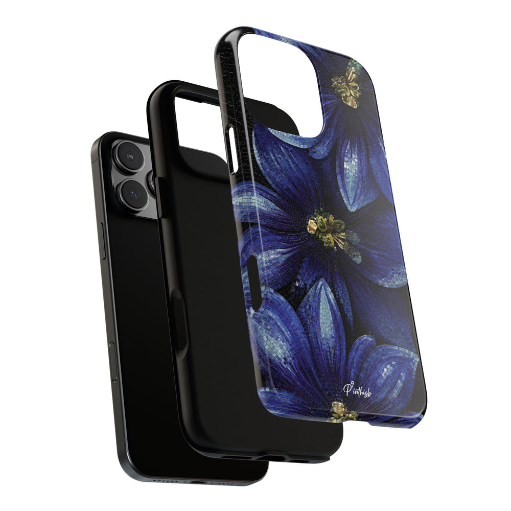 Blue Floral Tough Case