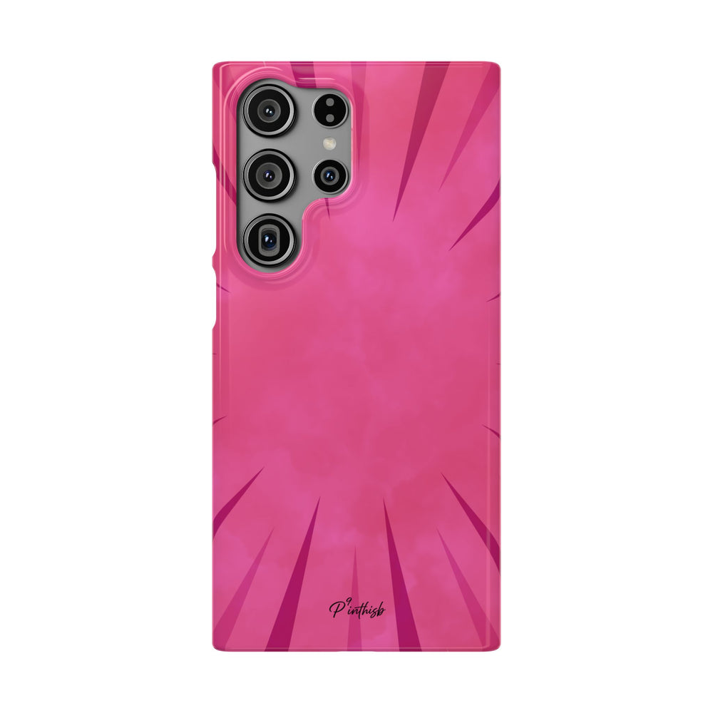 Pink Burst Snap Phone Case