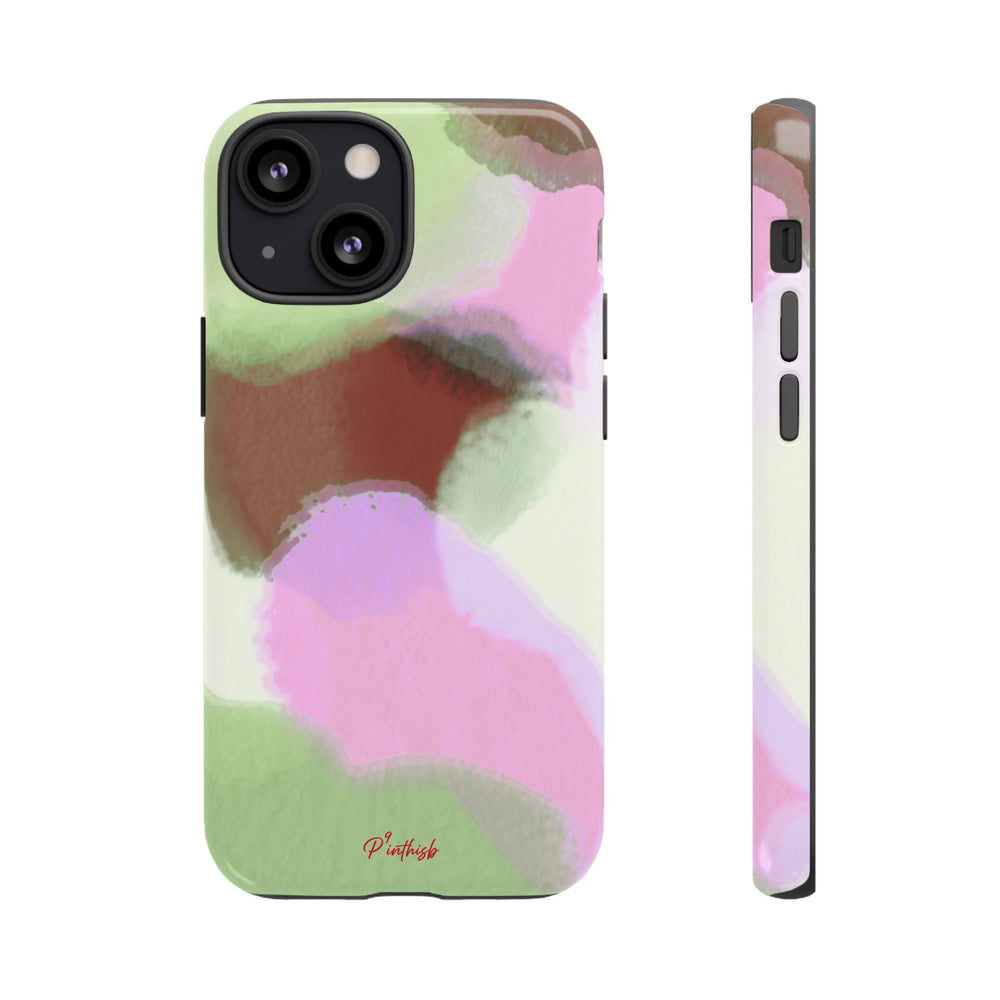 Abstract Pastel Camouflage Tough Phone Case