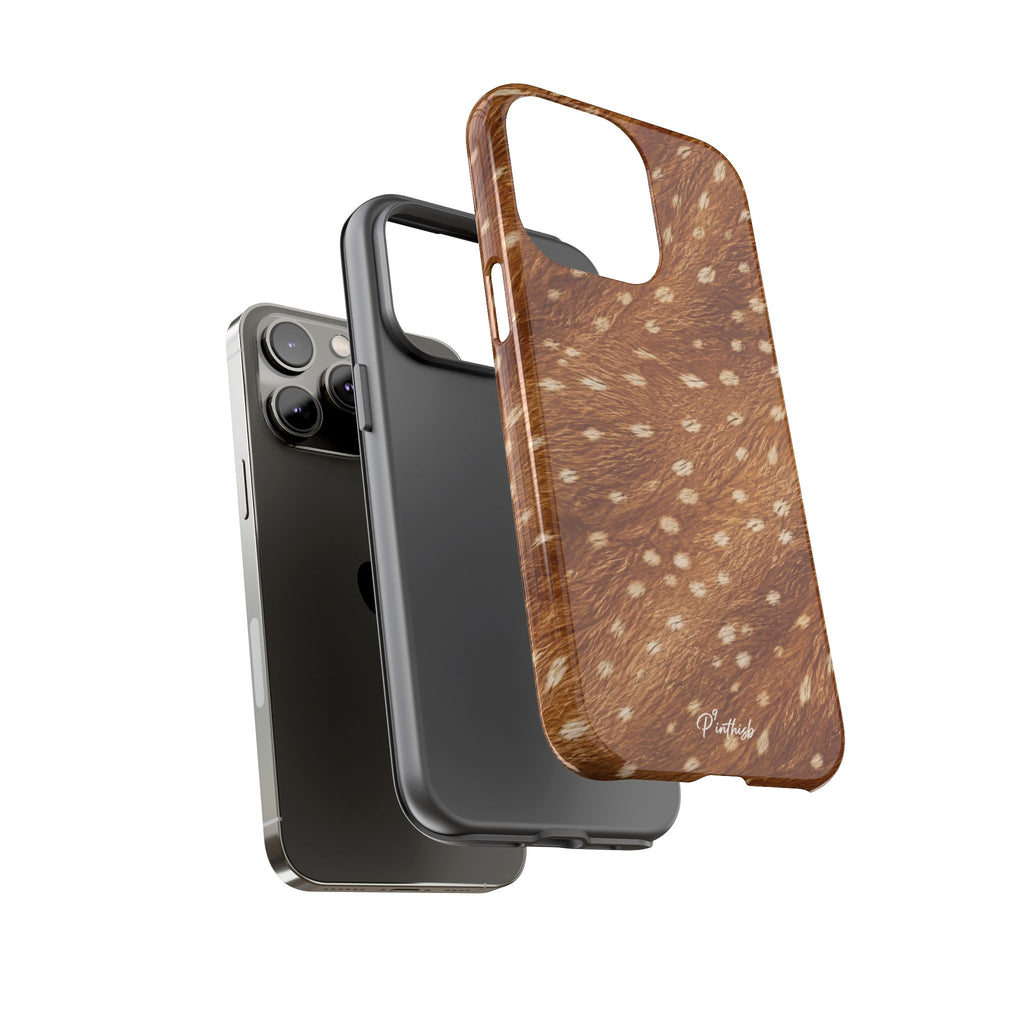 Caramel Deer Pattern Tough Case