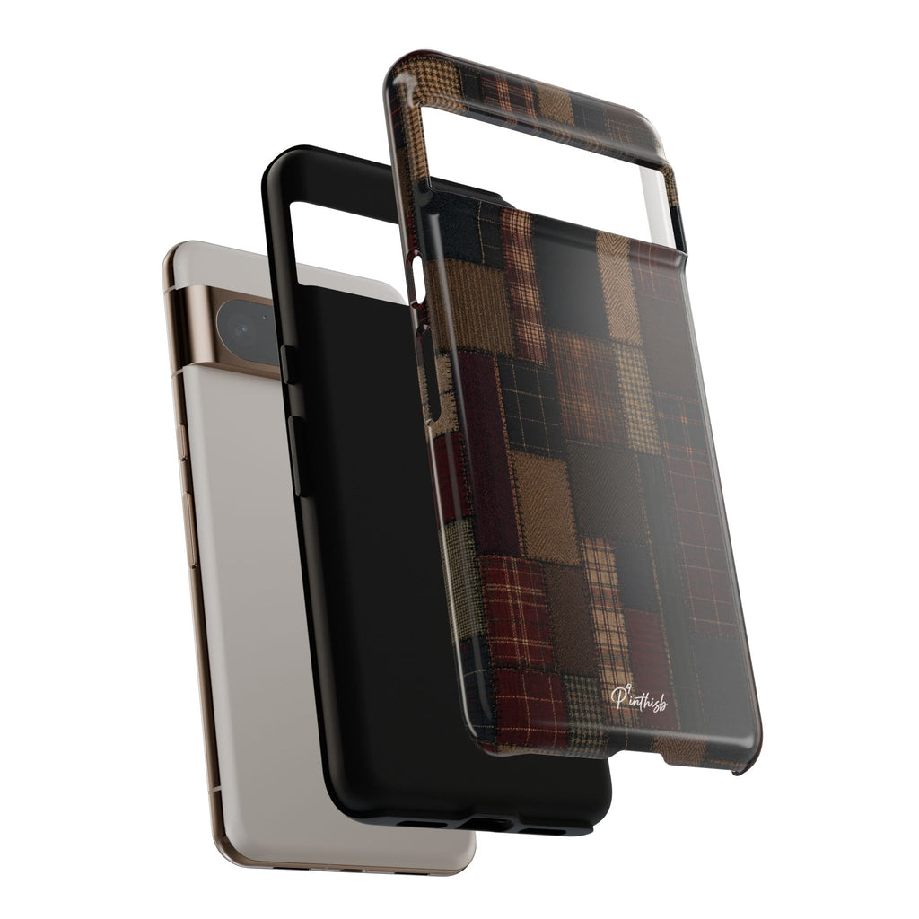 Plaid Patchwork Tough Phone Case
