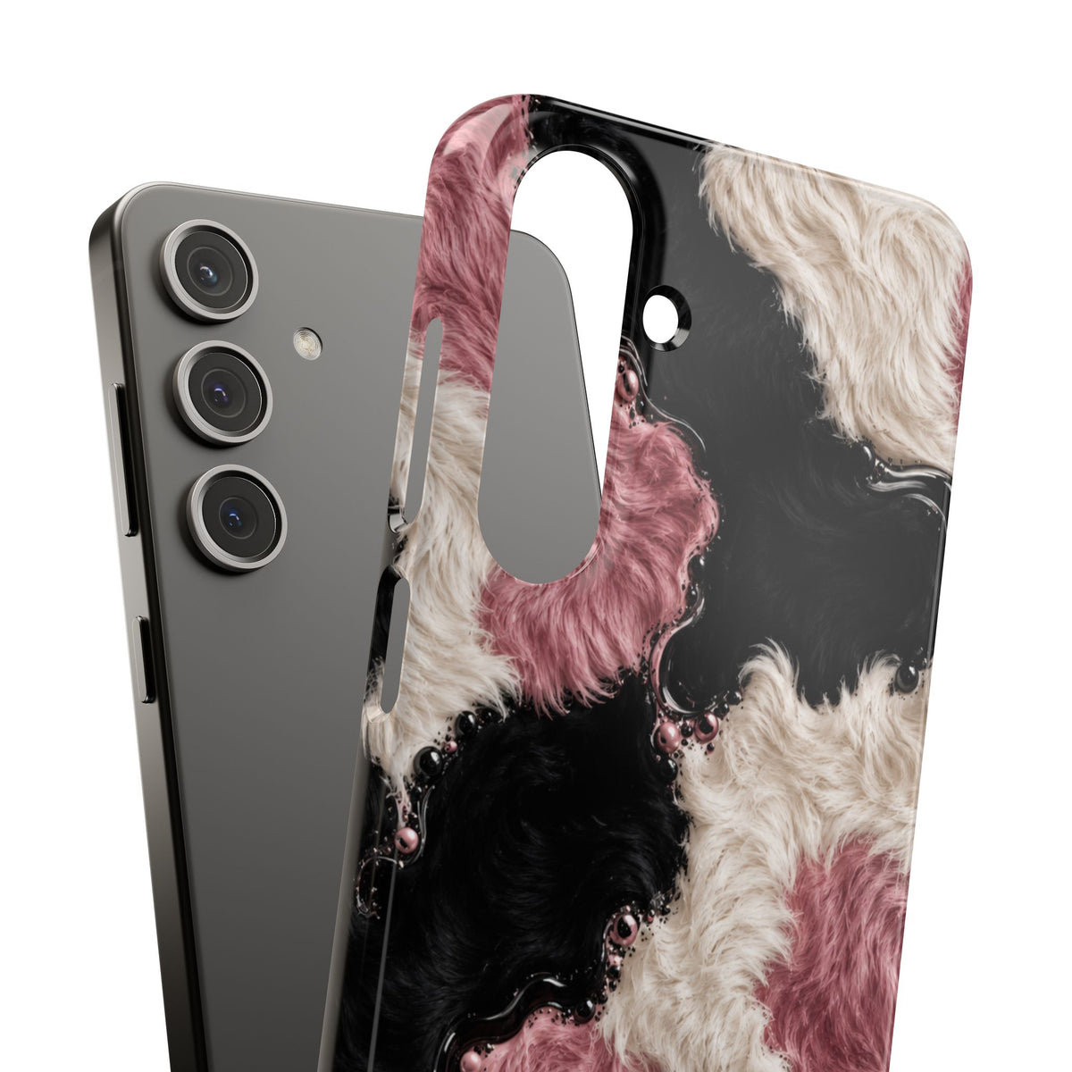 Cow Print Swirl Snap Case