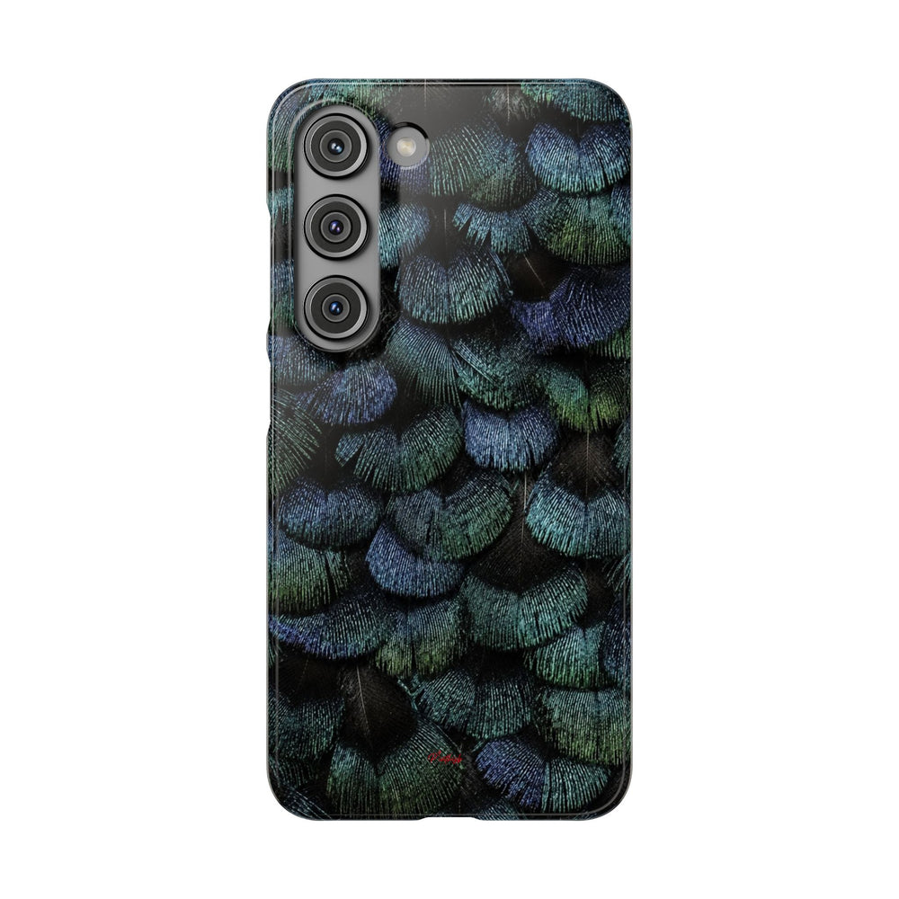 Iridescent Feather Snap Case