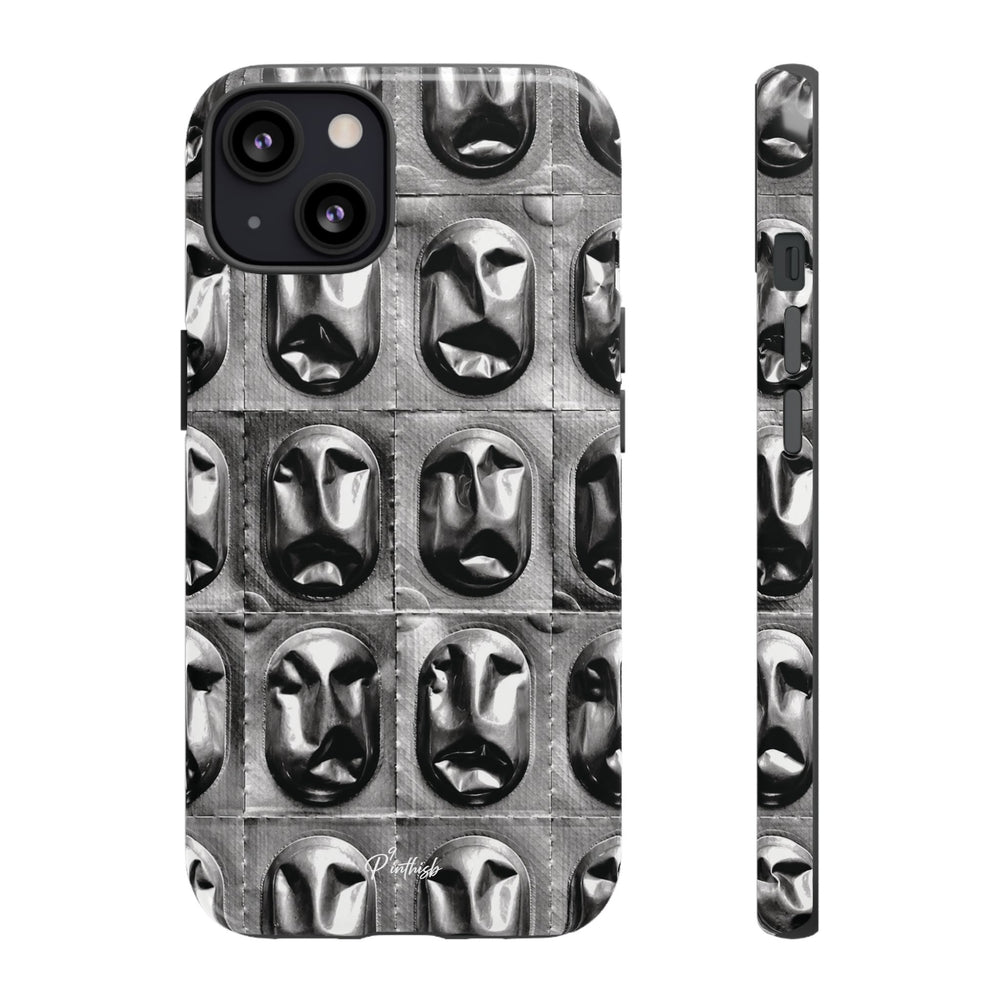 Metallic Mask Grid Tough Case