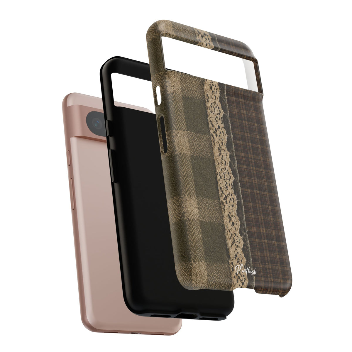 Plaid Lace Tough Phone Case