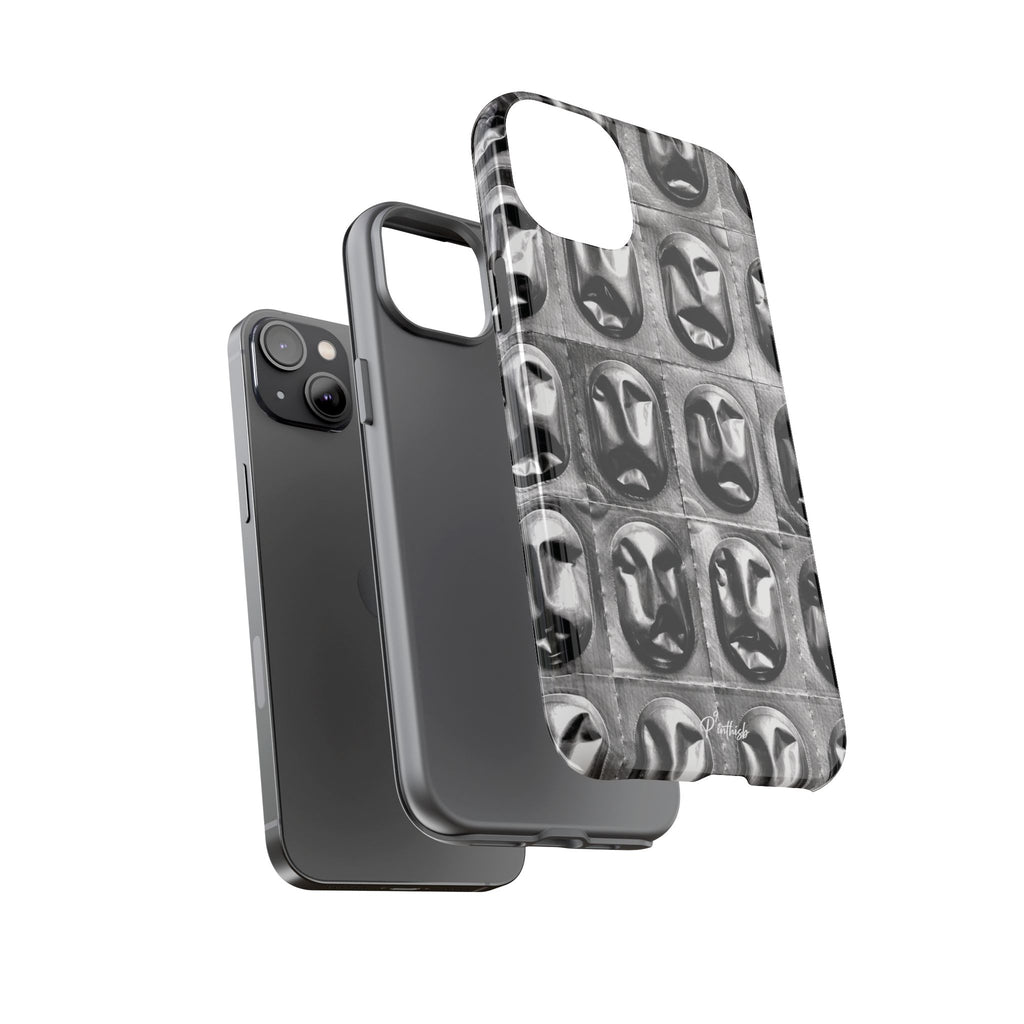 Metallic Mask Grid Tough Case