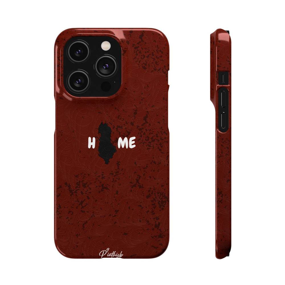 "HOME" Albania Snap Case