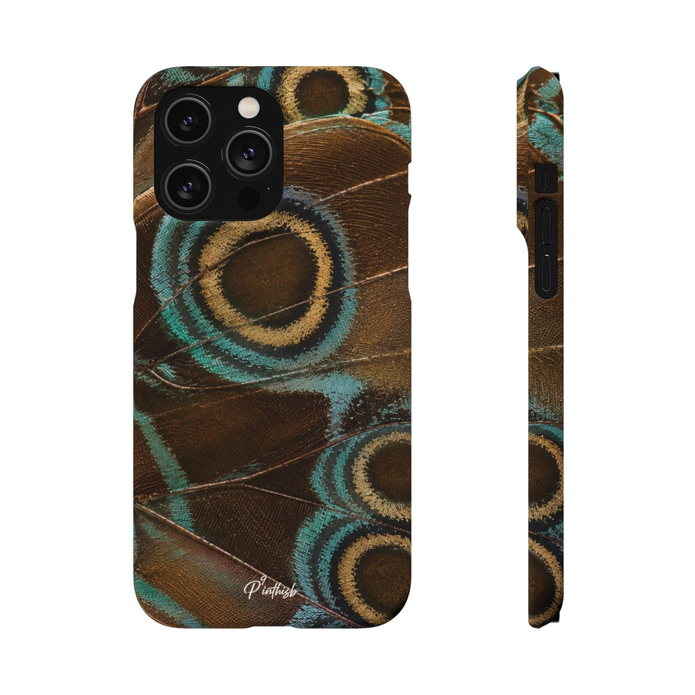 Peacock Feather Pattern Snap Case