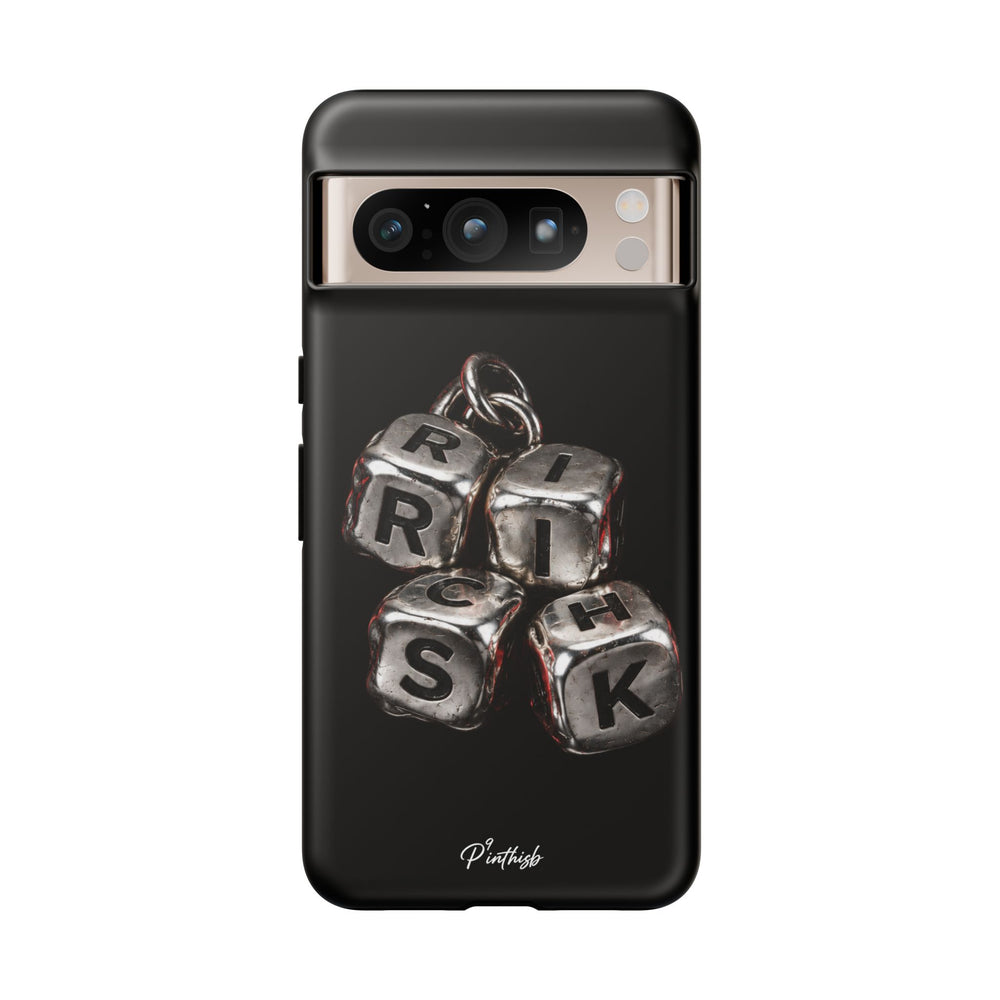 Metallic Dice 'RISK' Phone Case