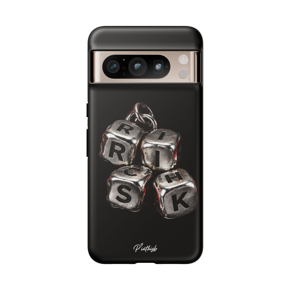 Metallic Dice 'RISK' Phone Case