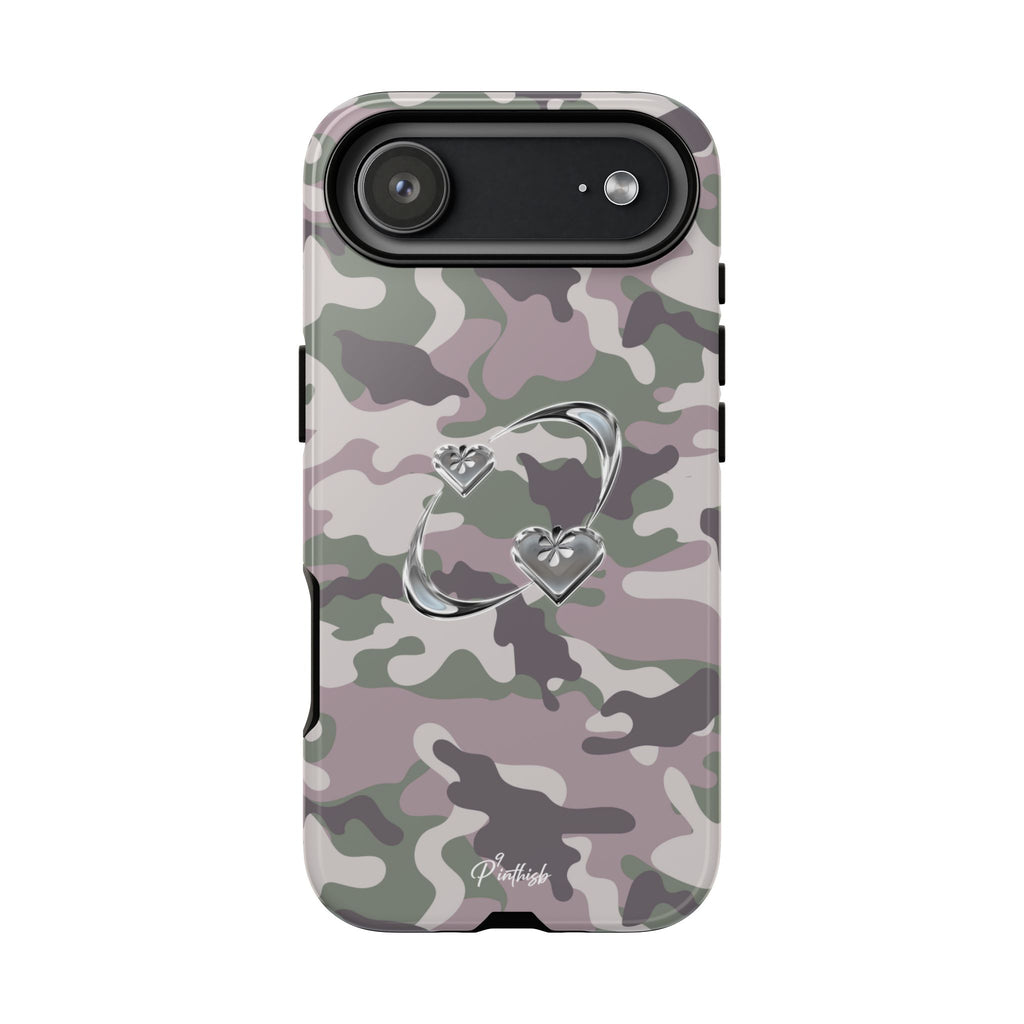 Camouflage Heart Tough Phone Case