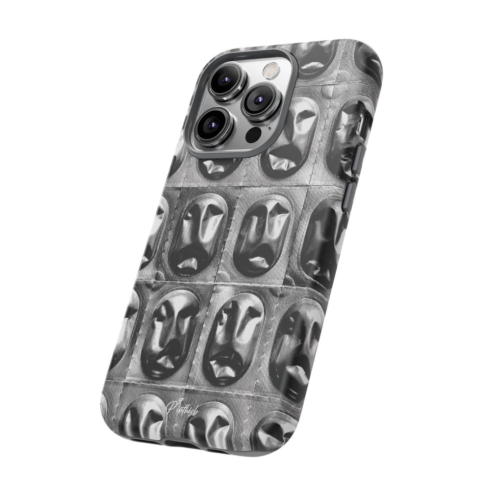 Metallic Mask Grid Tough Case