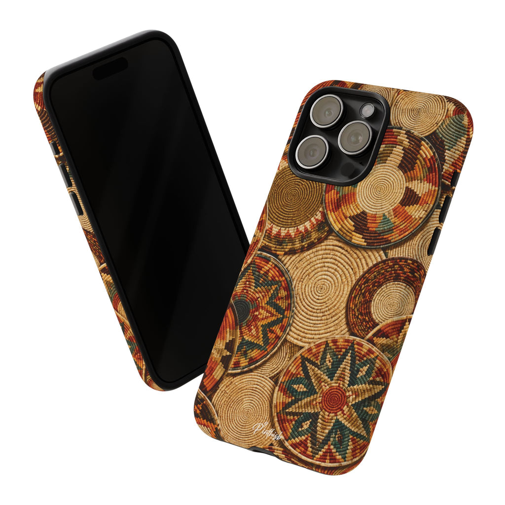 Bohemian Woven Basket Pattern Tough Case