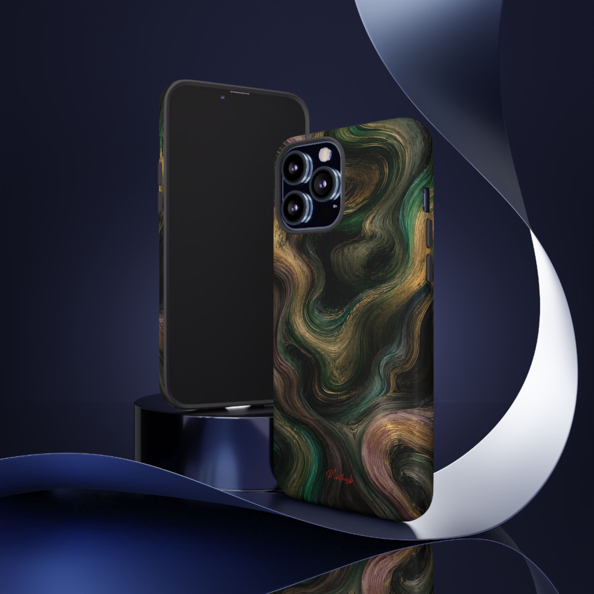 Marbled Forest Tough Phone Case