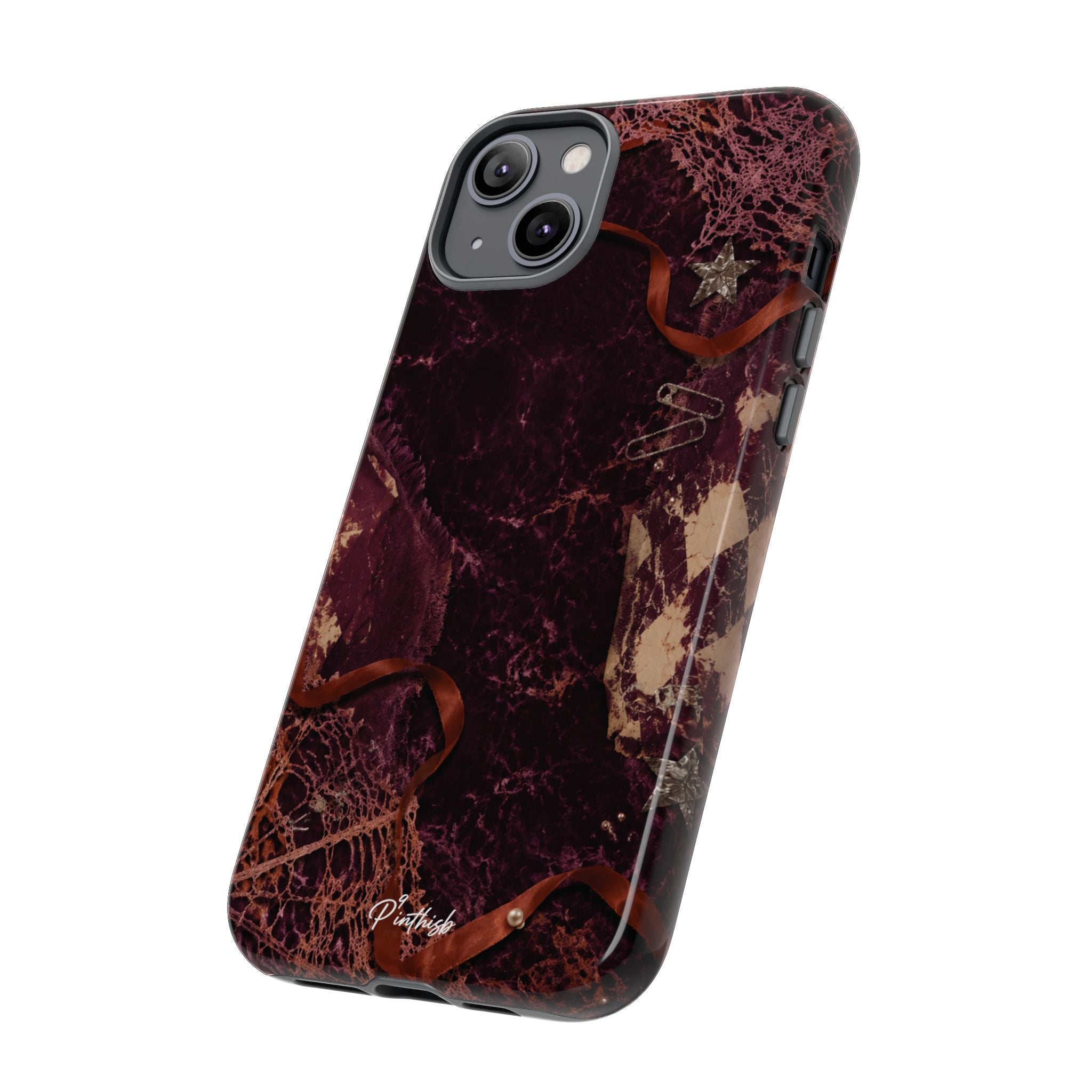 Dark Maroon Vintage Tough Case