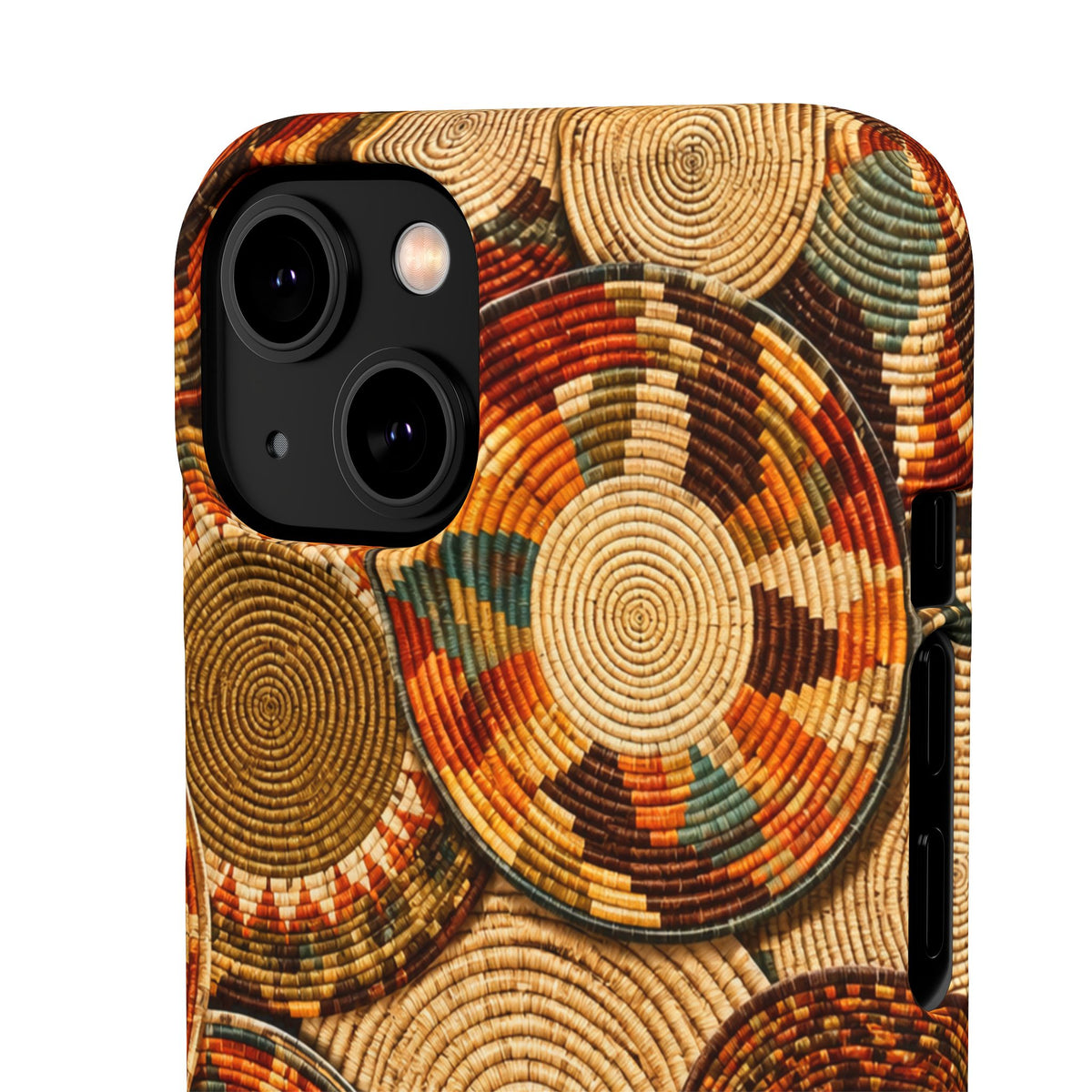 Bohemian Woven Basket Pattern Snap Case