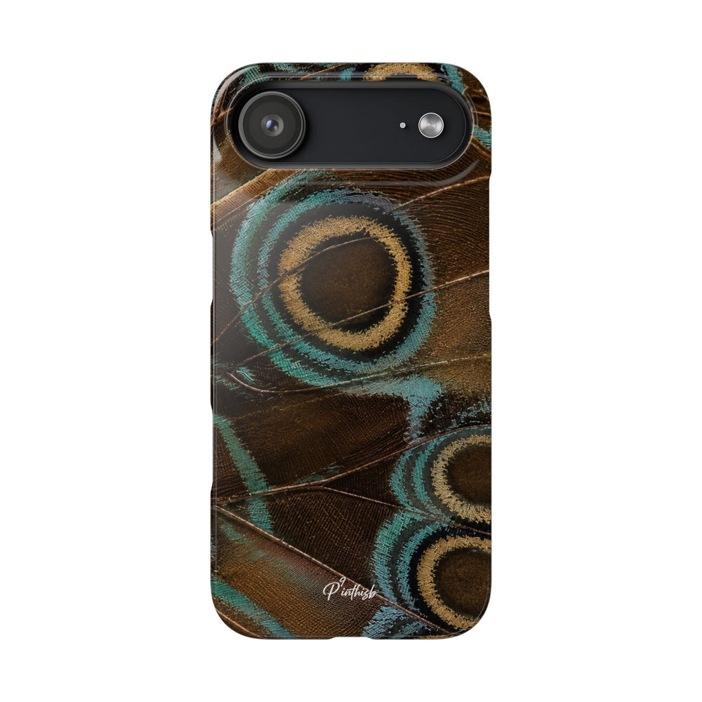 Peacock Feather Pattern Snap Case