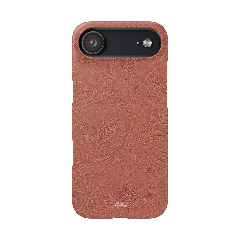 Embossed Floral Snap Case