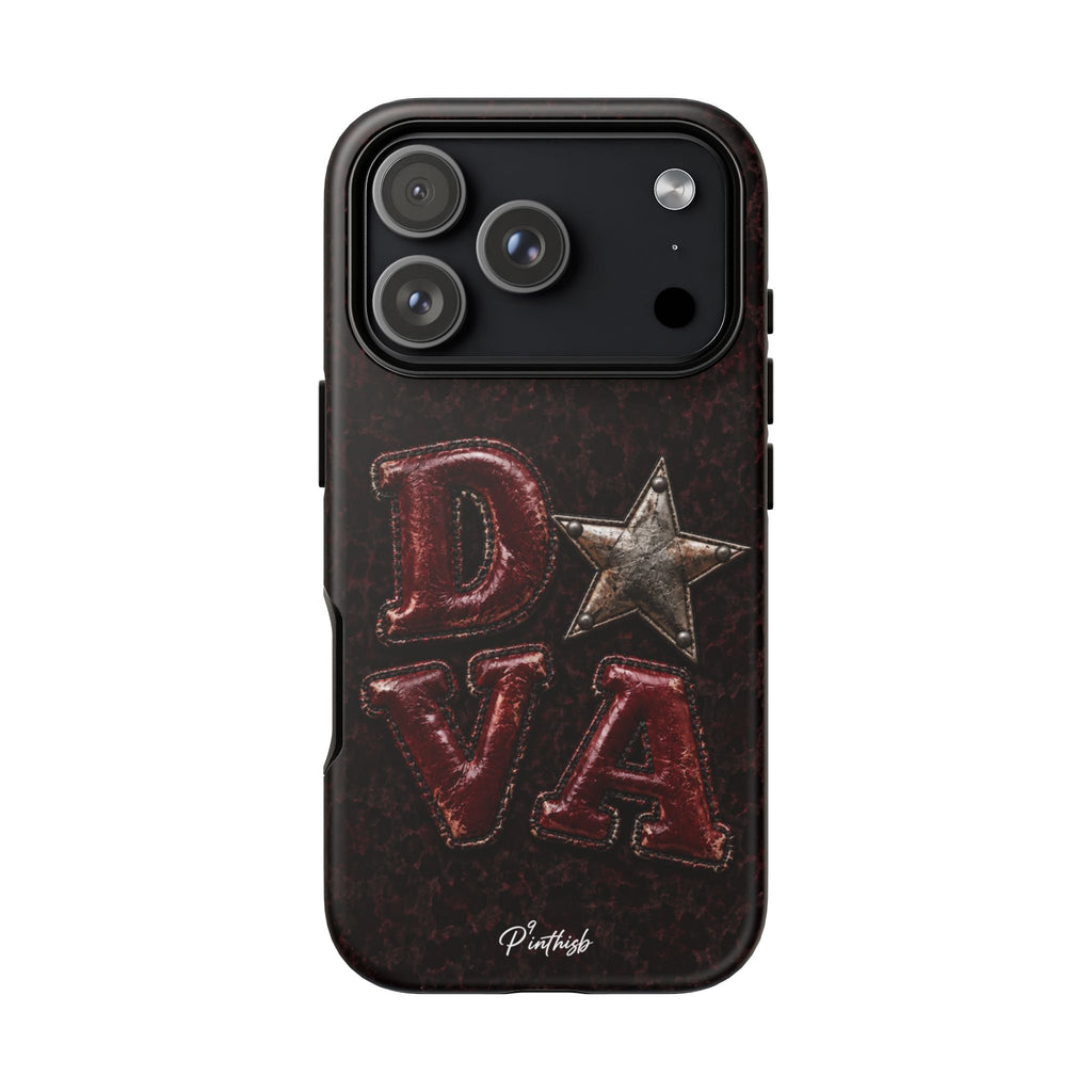Geometric Blue Diamond Tough Phone Case