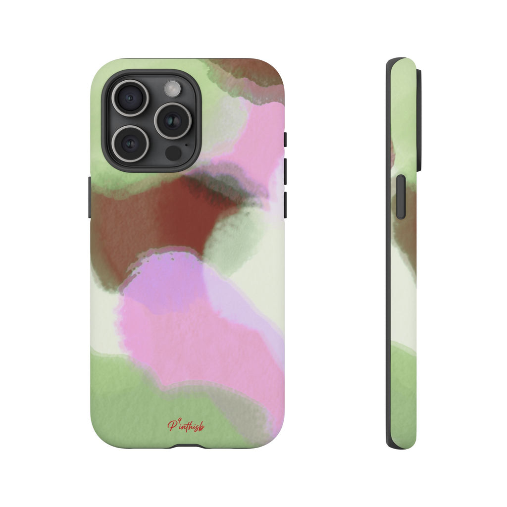 Abstract Pastel Camouflage Tough Phone Case