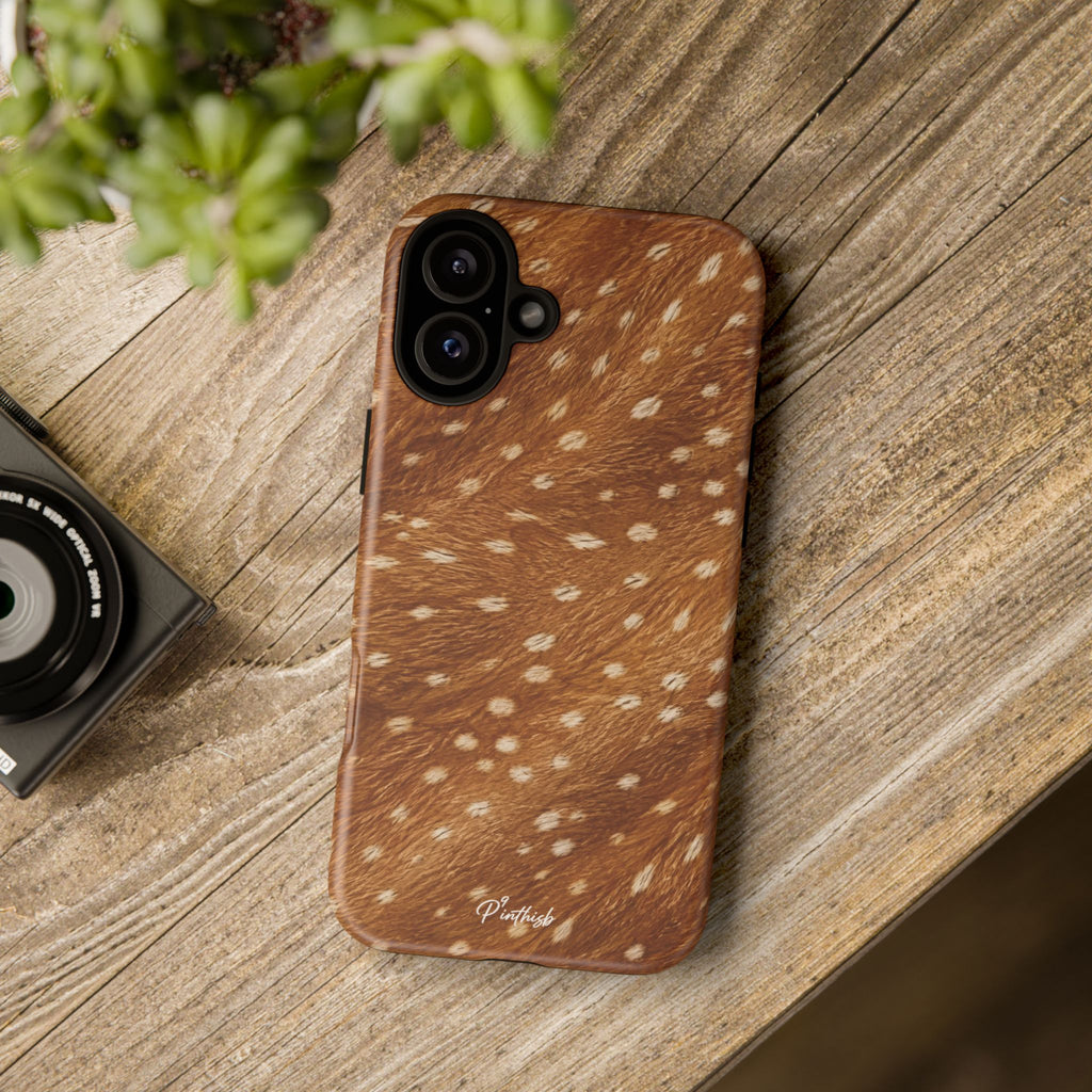 Caramel Deer Pattern Tough Case