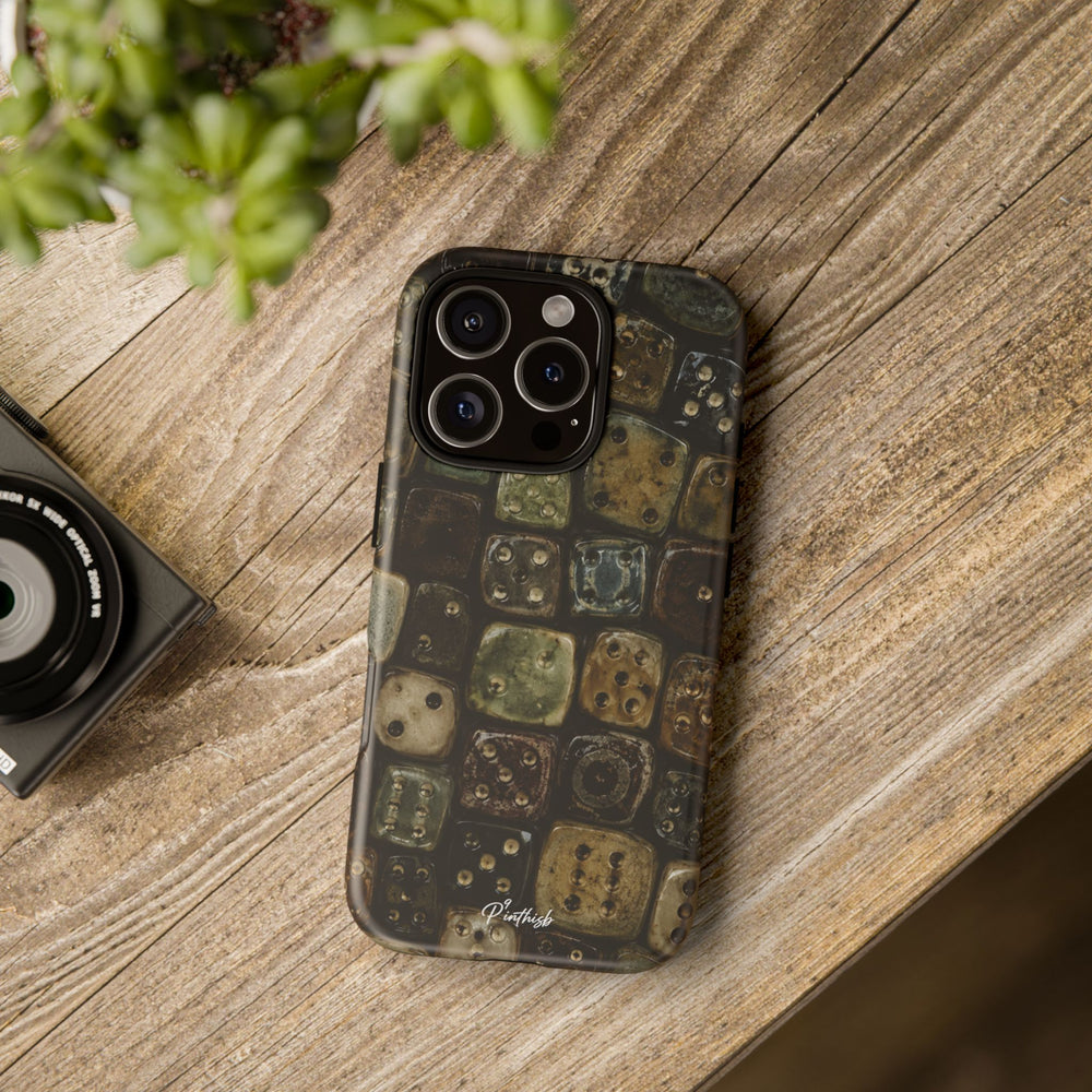Vintage Dice Tile Phone Case