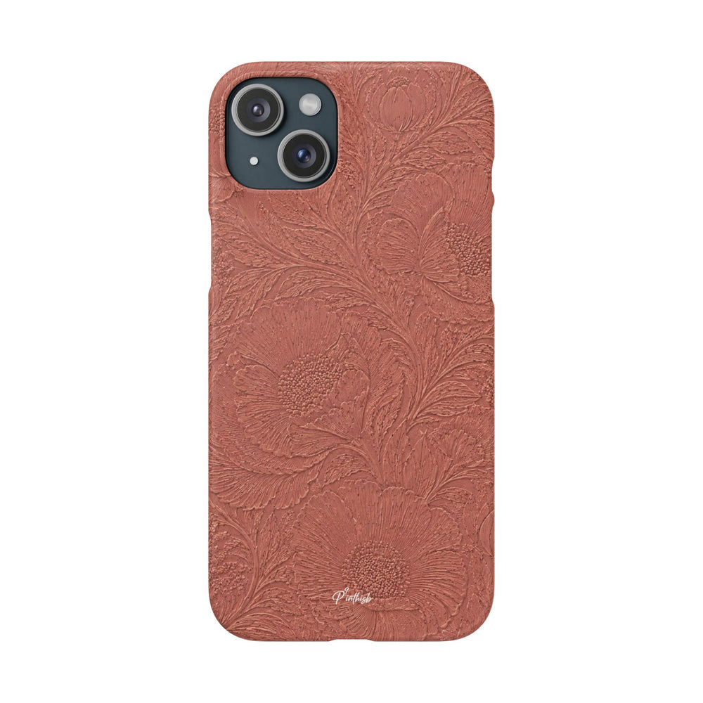 Embossed Floral Snap Case
