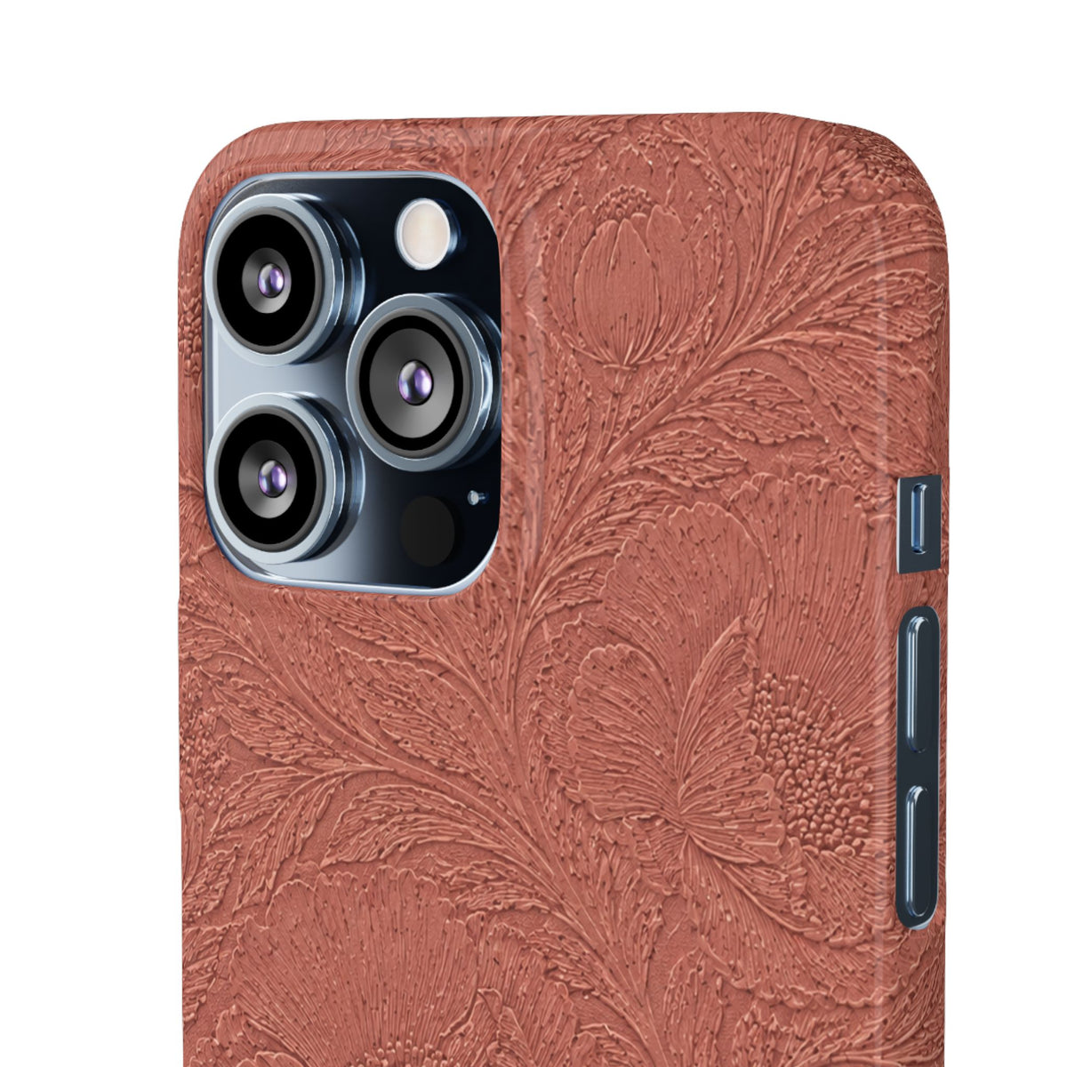 Embossed Floral Snap Case