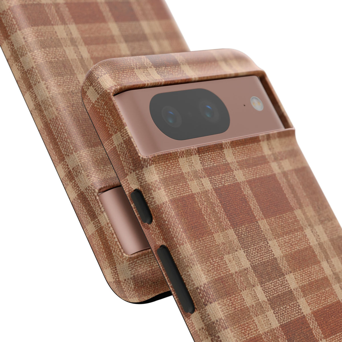 Rustic Brown Cozy Plaid Tough Case