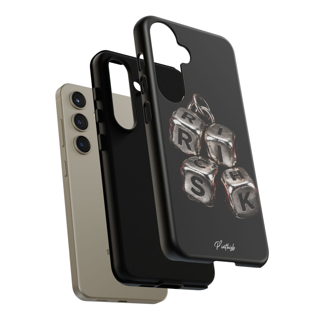 Metallic Dice 'RISK' Phone Case