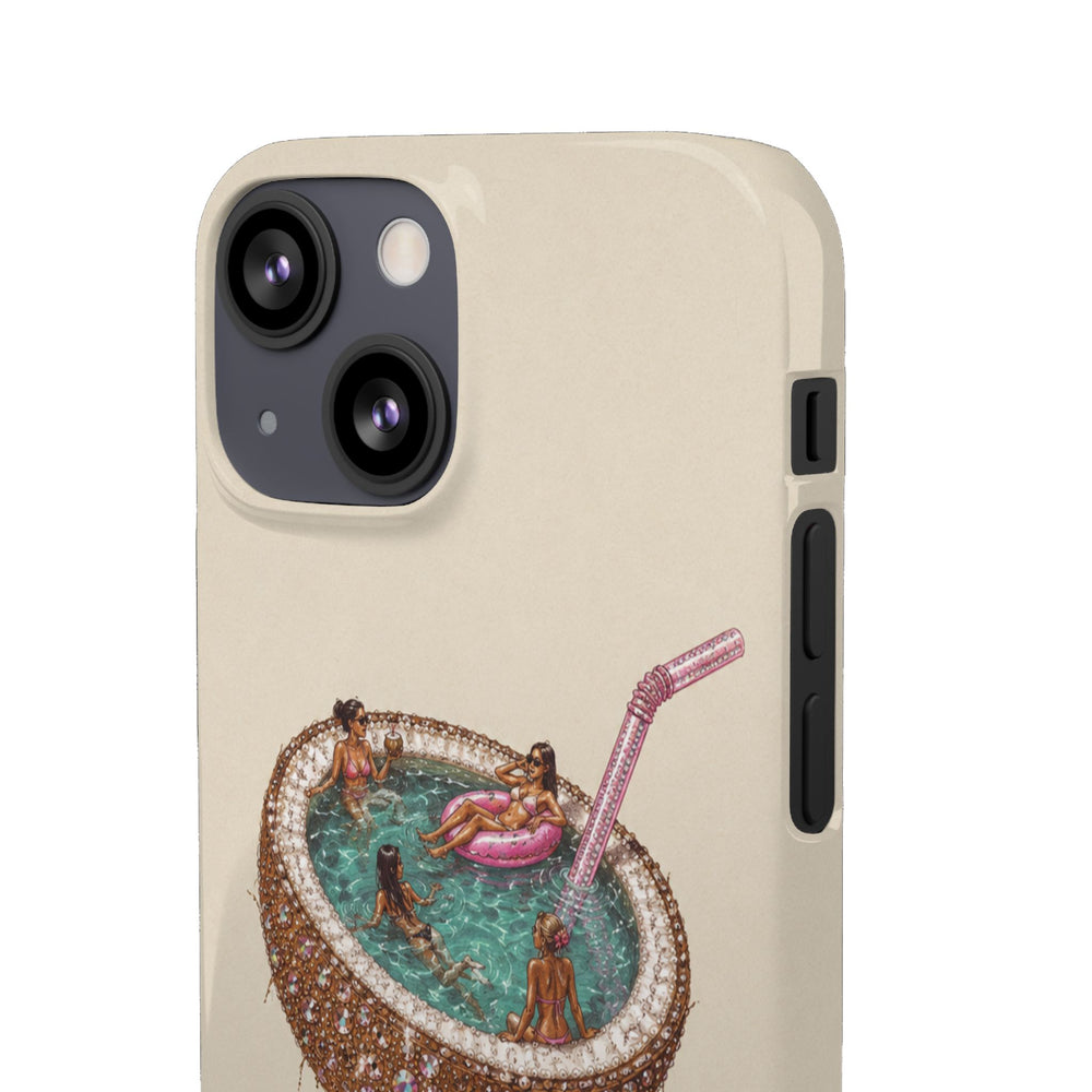 Coconut Pool Snap Phone Case