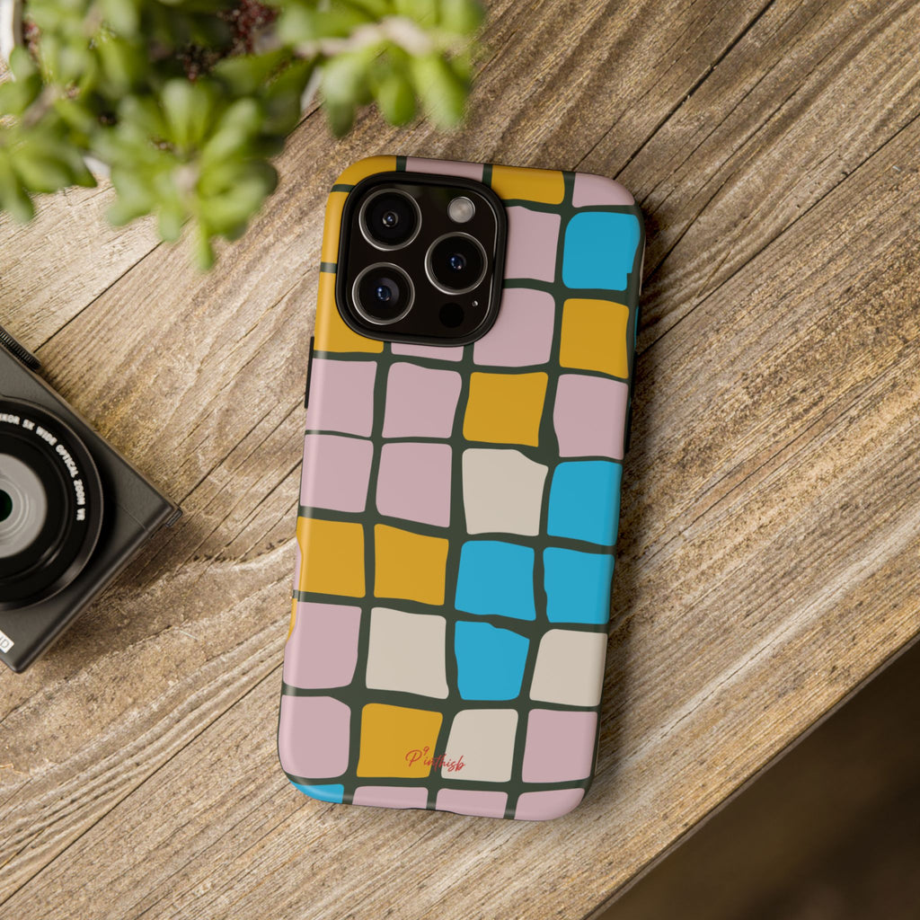 Color Grid Tough Phone Case
