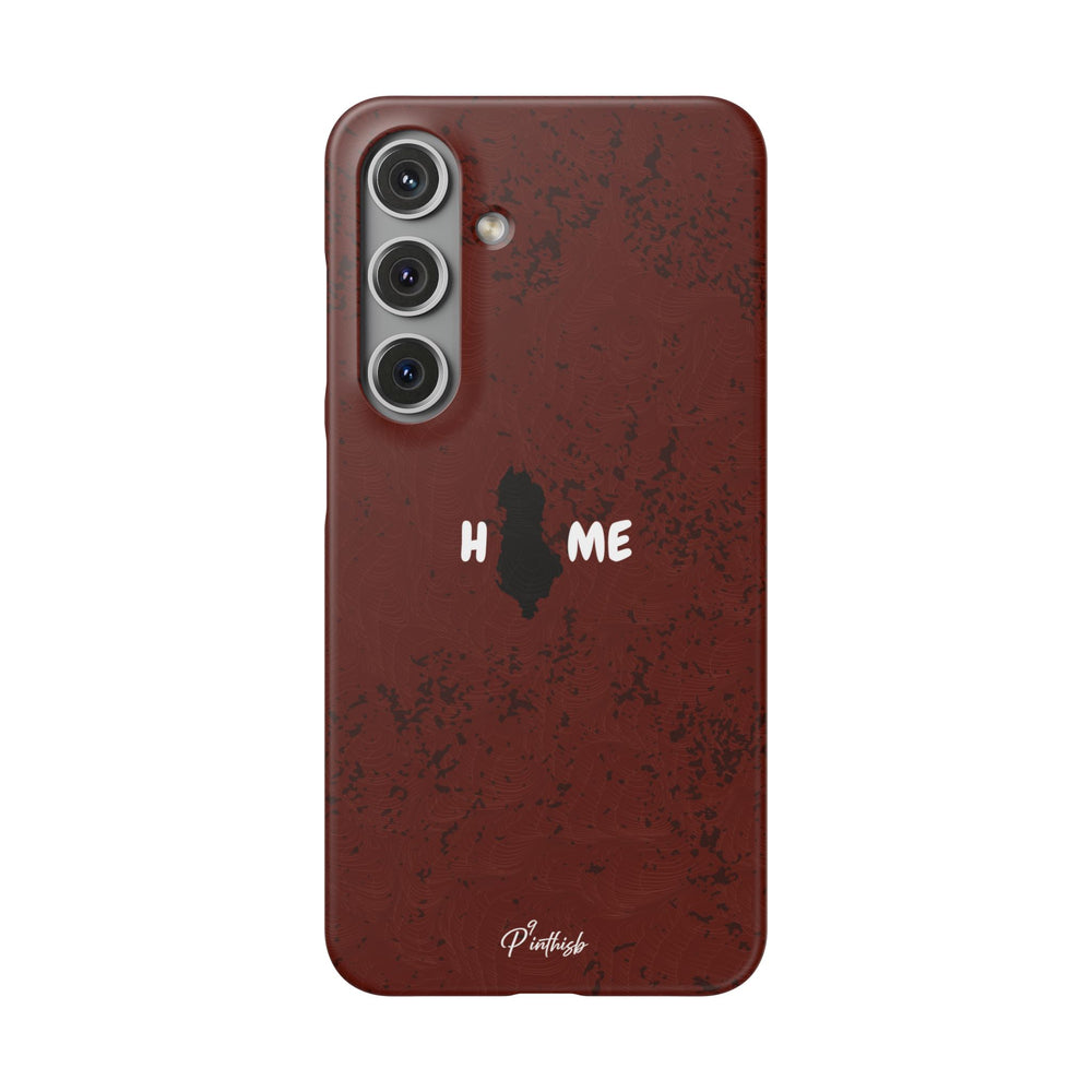 "HOME" Albania Snap Case