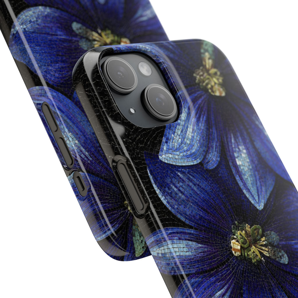 Blue Floral Snap Case