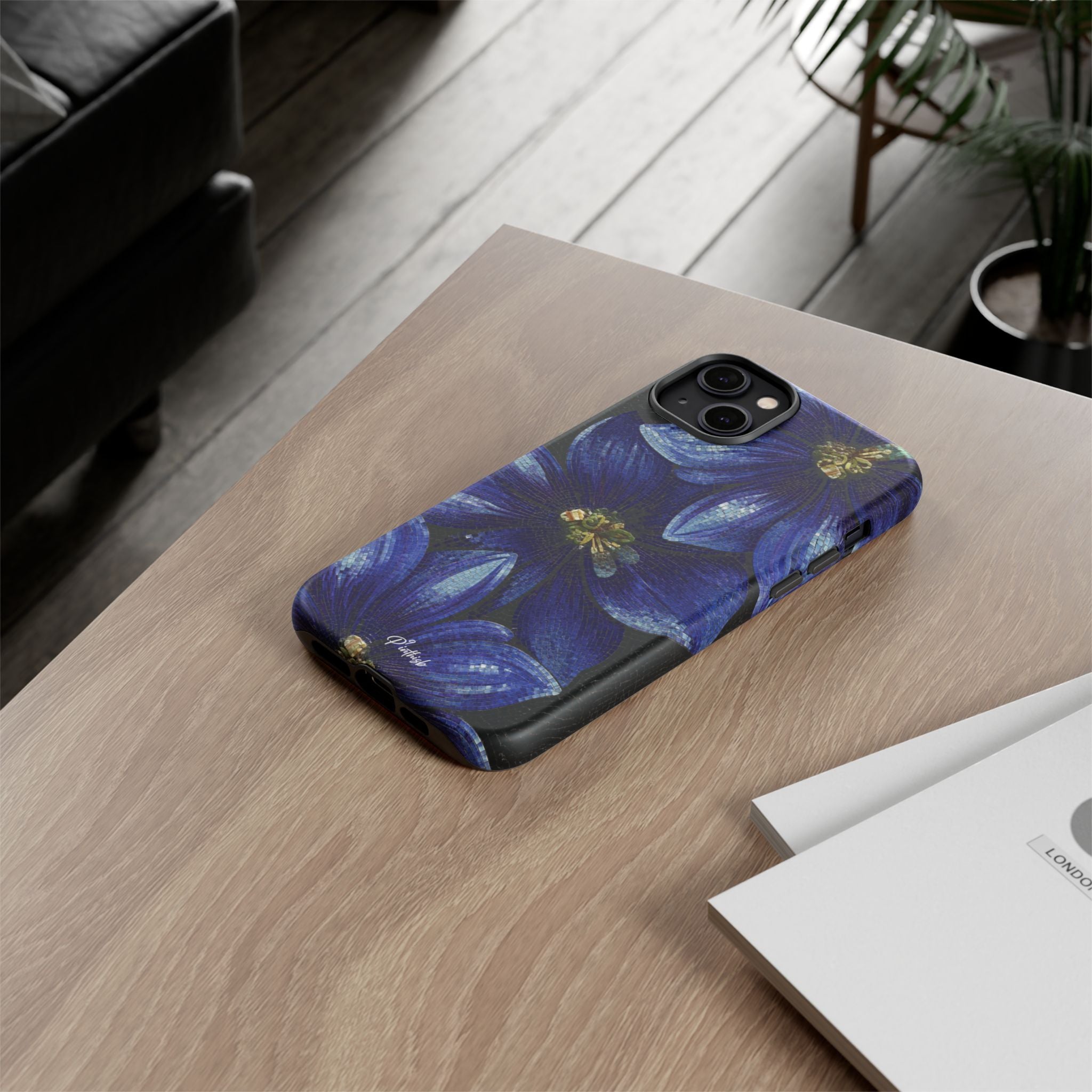 Blue Floral Tough Case