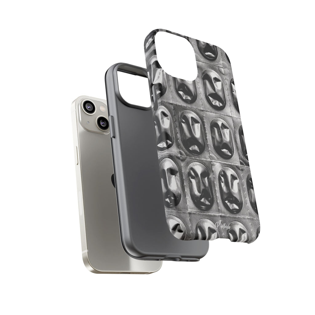 Metallic Mask Grid Tough Case