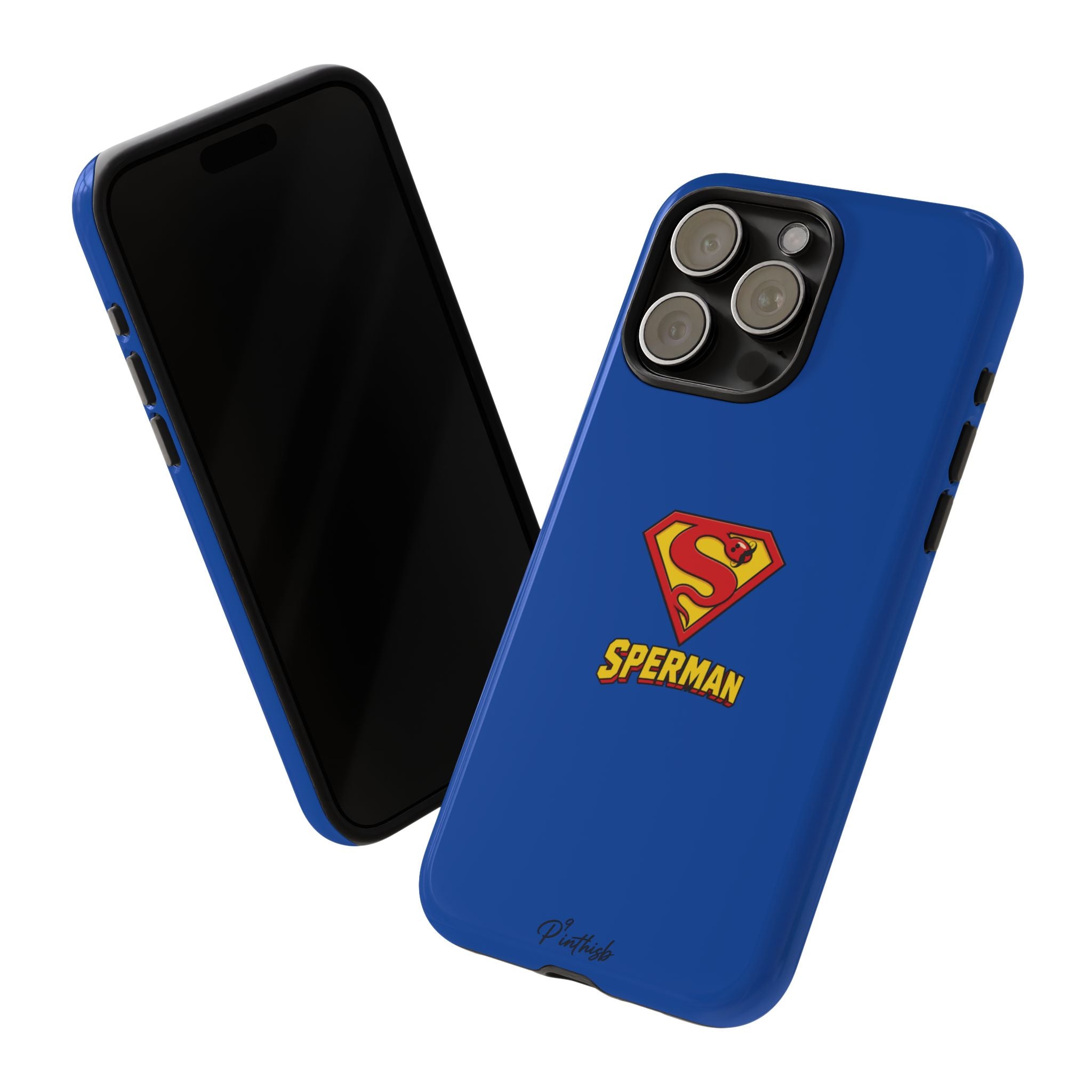 "SPERMAN" Parody Logo Tough Phone Case