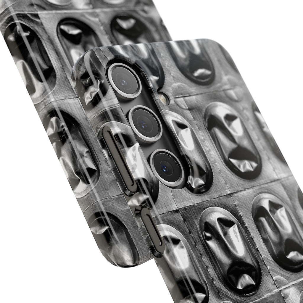 Metallic Mask Grid Snap Case