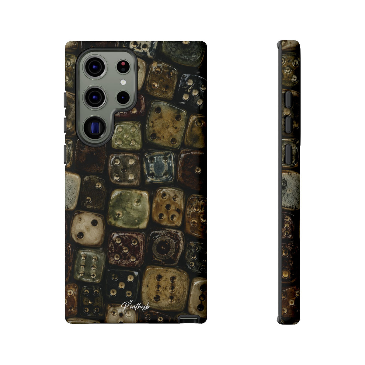 Vintage Dice Tile Phone Case