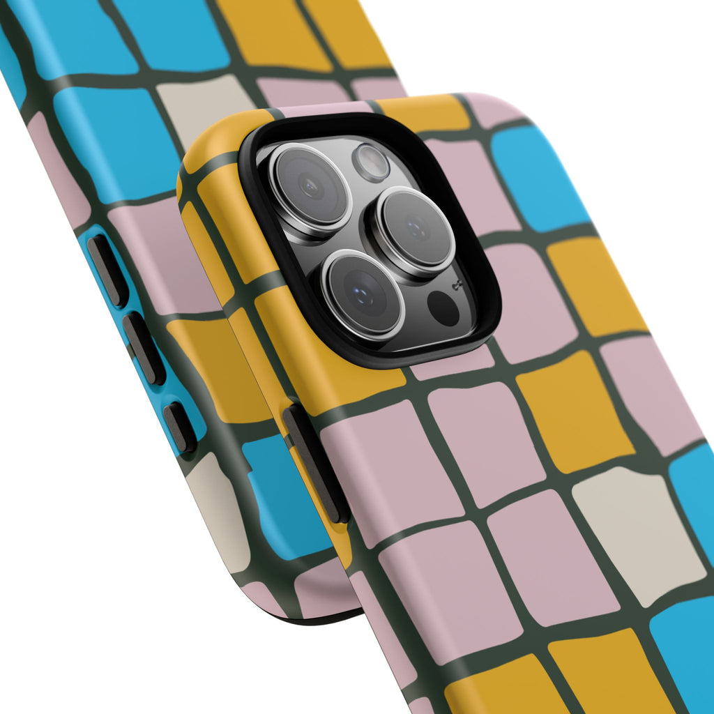 Color Grid Tough Phone Case