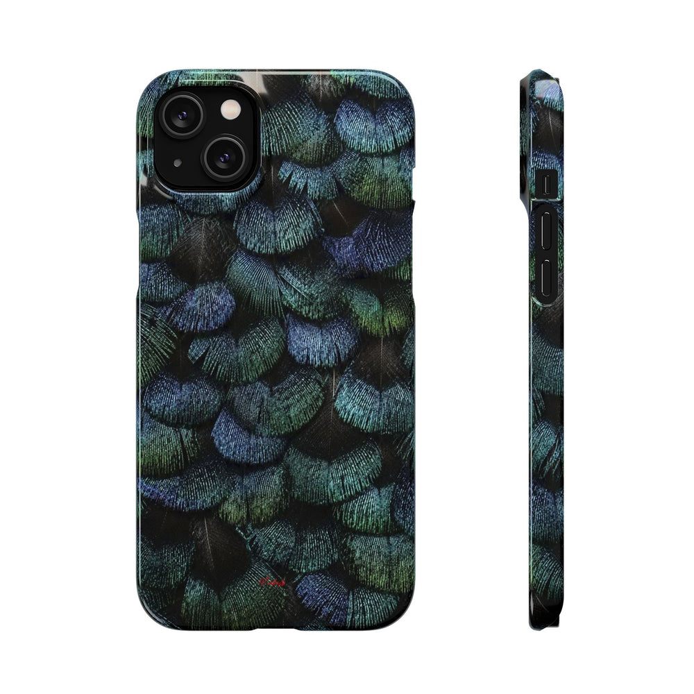 Iridescent Feather Snap Case