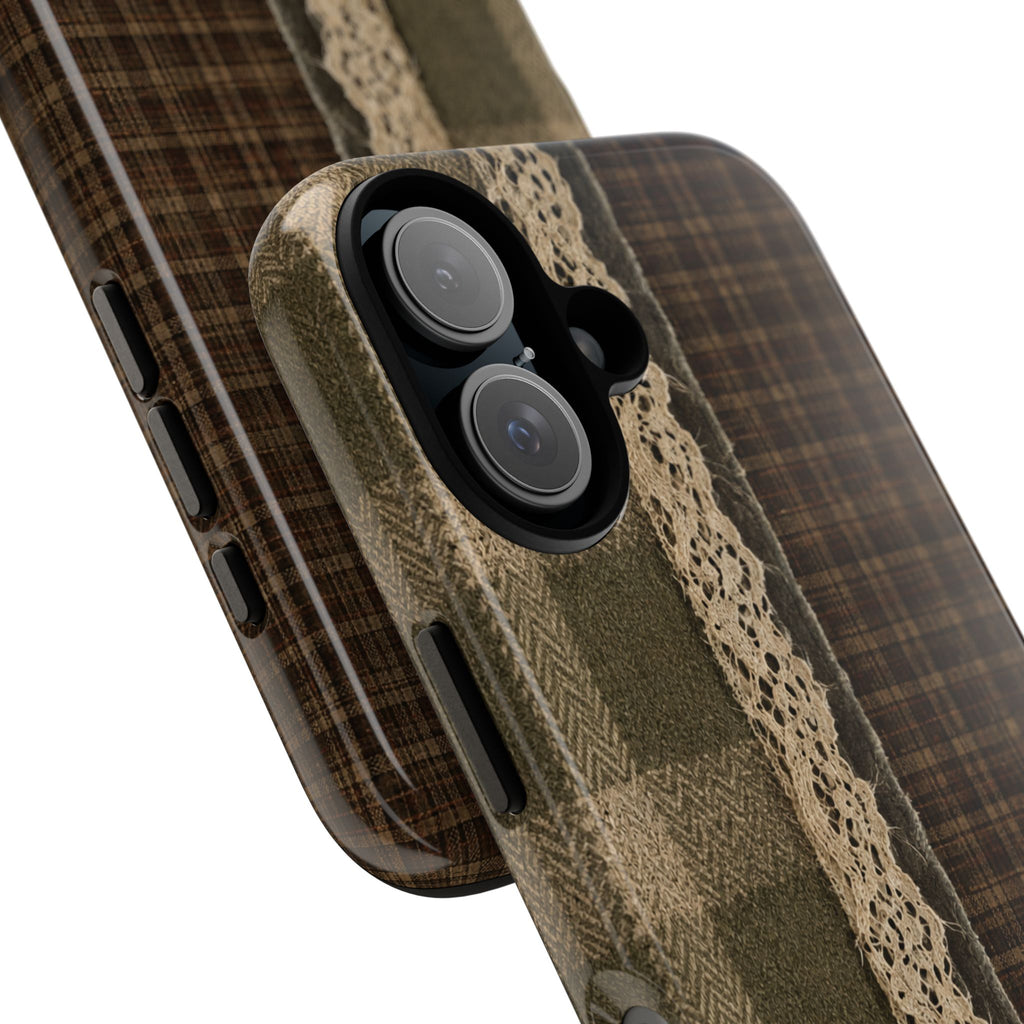 Plaid Lace Tough Phone Case