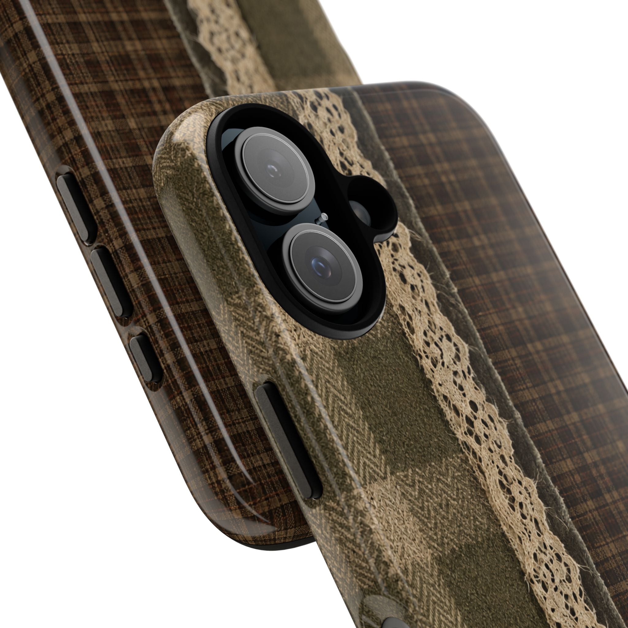 Plaid Lace Tough Phone Case