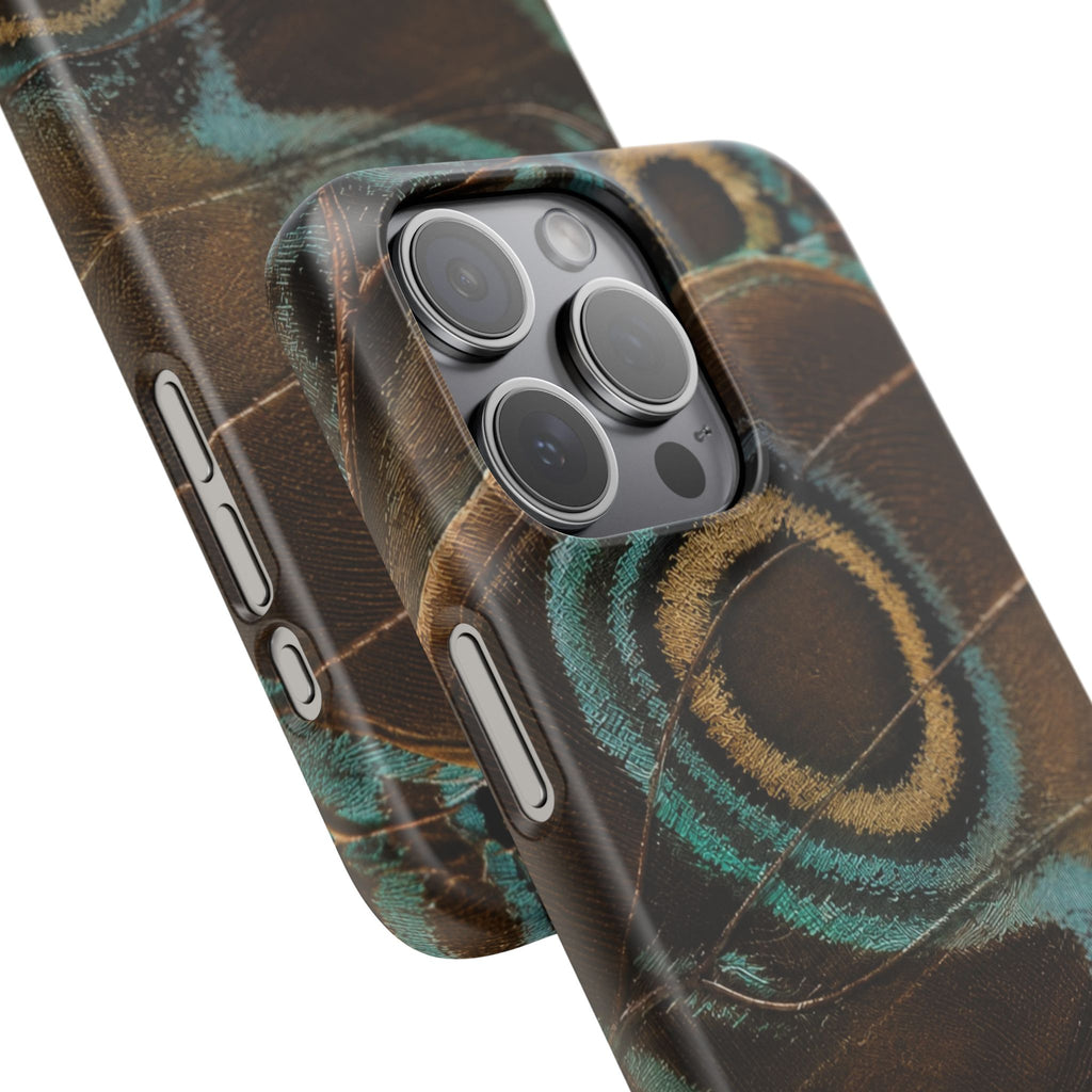 Peacock Feather Pattern Snap Case
